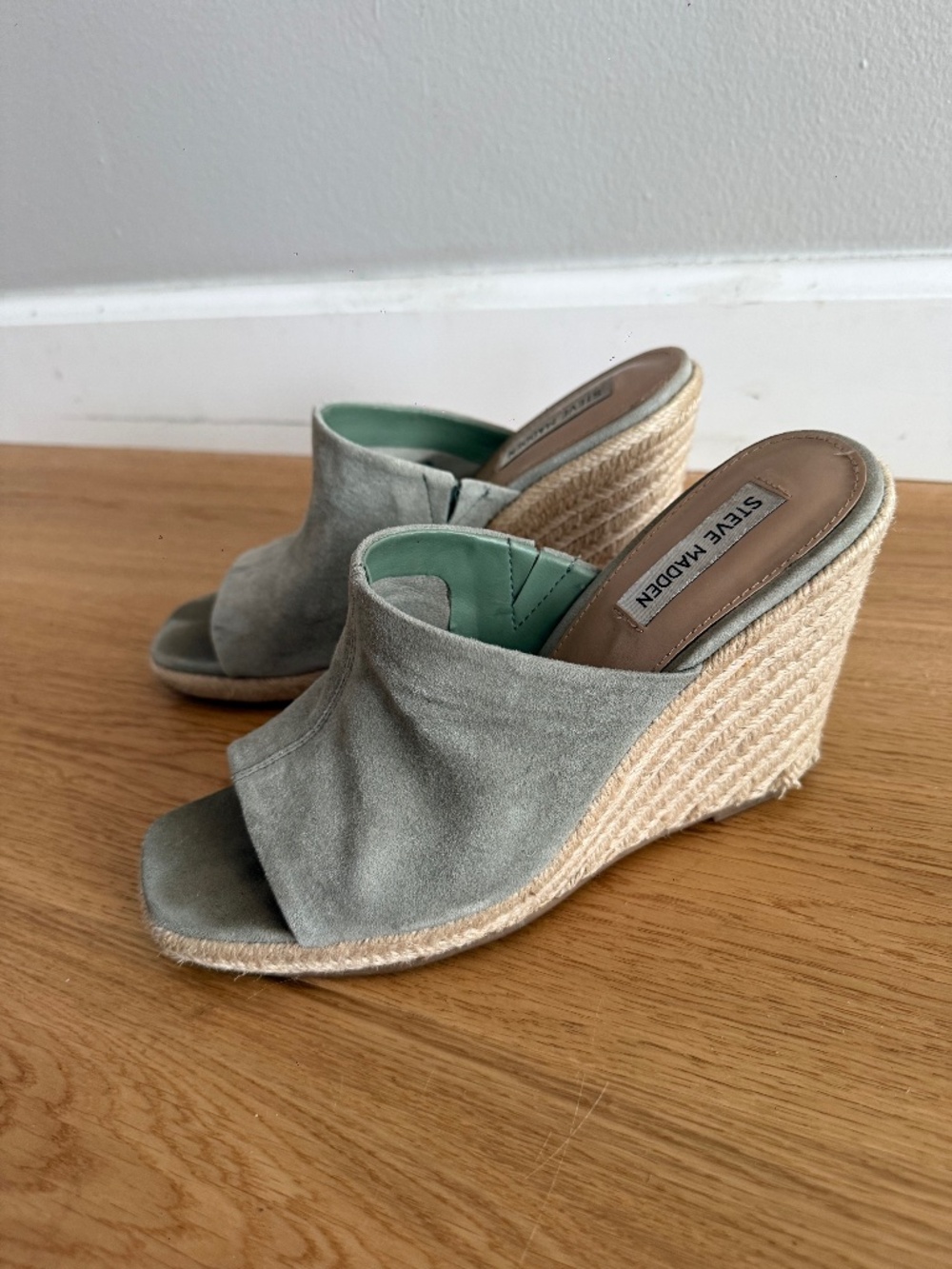 Steve Madden suede mules size 9